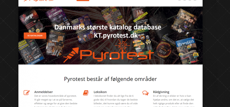 Redesign af Pyrotest.dk